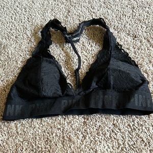 Pink lace bralette, size small